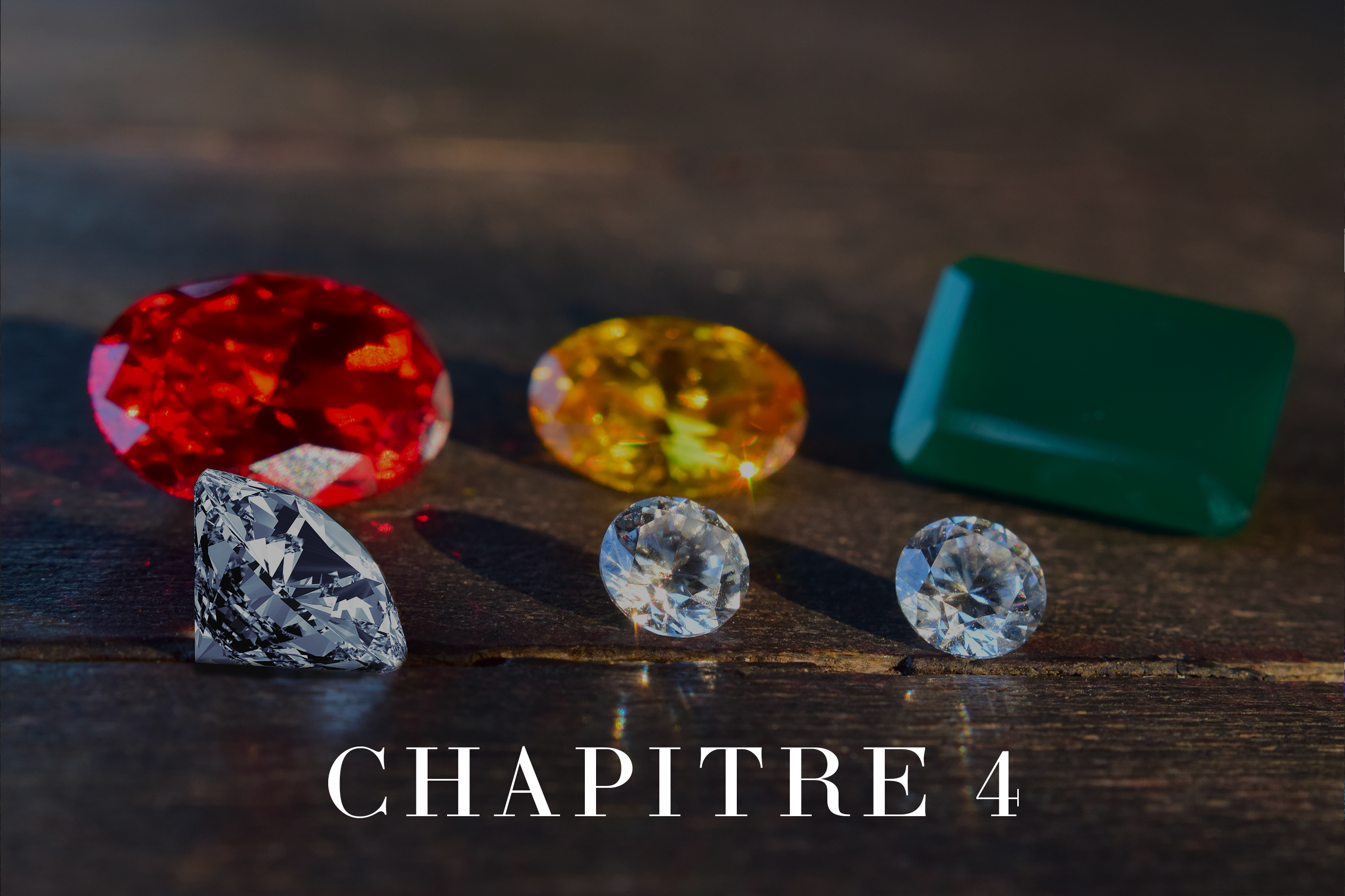 Les quatre pierres précieuses – diamants, rubis, saphirs et émeraudes